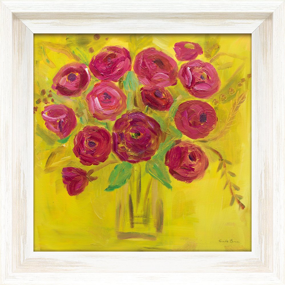 【スーパーSALE10%OFF】絵画 ファリダ ザマン「バースト オブ ポピー」/額入り 額装込 風景画 絵画 アート リビング 玄関 トイレ インテリア かわ...