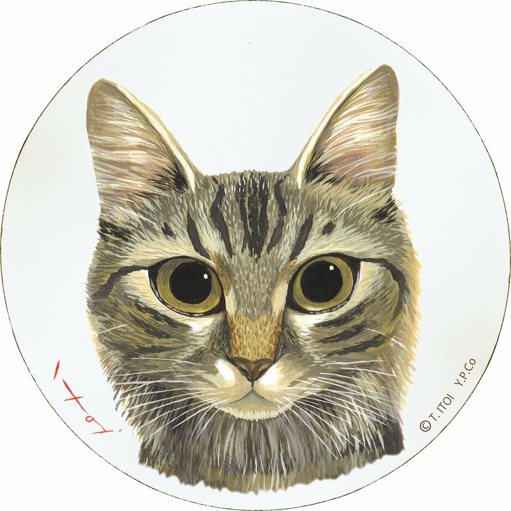 【スーパーSALE10%OFF】壁掛け 糸井忠晴 木製ラウンドアート「トラ(Mサイズ)」 ゆうパケット/額入り 額装込 風景画 絵画 アート リビング 玄関 ト...