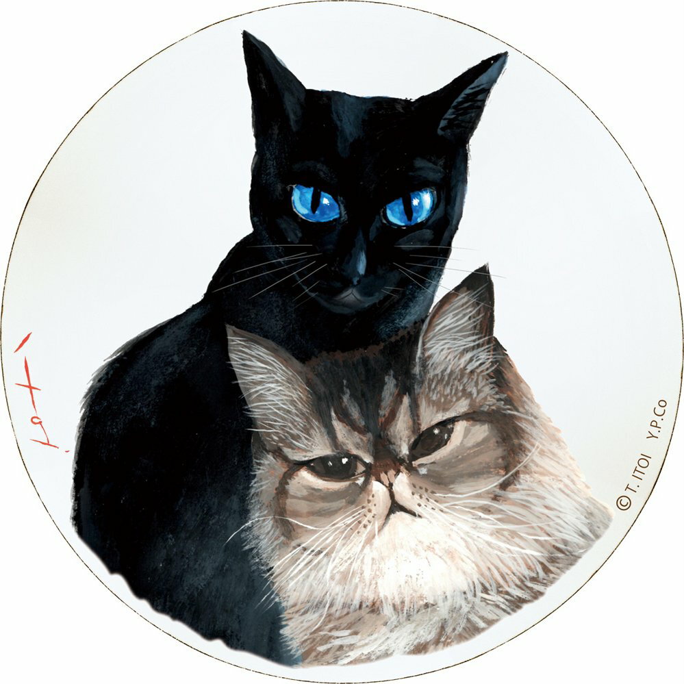 【スーパーSALE10%OFF】壁掛け 糸井忠晴 木製ラウンドアート「ブルーアイズ(Mサイズ)」 ゆうパケット/額入り 額装込 風景画 絵画 アート リビング ...