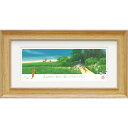 【スーパーSALE10%OFF】絵画 糸井忠晴 版画(ジグレー)「鹿と草原」/額入り 額装込 風景画 絵画 アート リビング 玄関 トイレ インテリア かわいい...