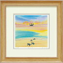 【スーパーSALE10%OFF】絵画 壁掛け「旅立ち」栗乃木ハルミ くりのき はるみ/額入り 額装込 風景画 絵画 アート リビング 玄関 トイレ インテリア ...