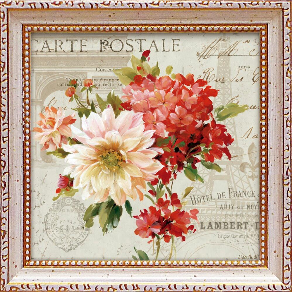 【スーパーSALE10%OFF】絵画 ミニゲル アートフレーム リサ オーディット「ジュ テーム1」 ゆうパケット/額入り 額装込 風景画 絵画 アート リビン...