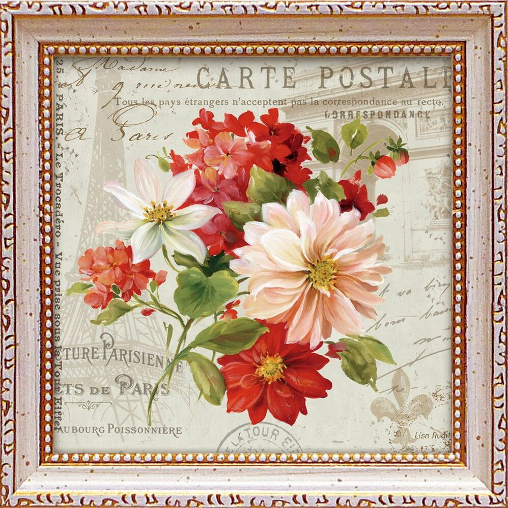 【スーパーSALE10%OFF】絵画 ミニゲル アートフレーム リサ オーディット「ジュ テーム2」 ゆうパケット/額入り 額装込 風景画 絵画 アート リビン...