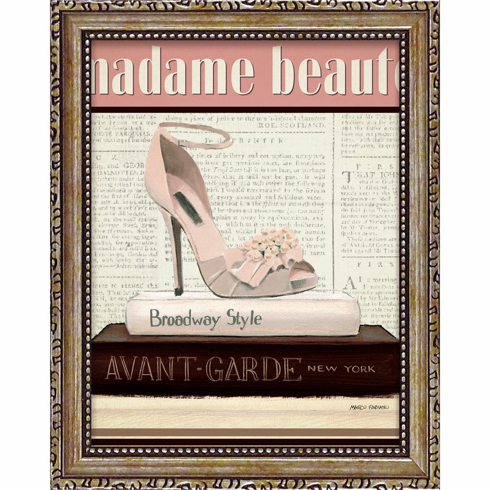 絵画 ミニゲル アートフレーム マルコ ファビアノ「ファッション マガジン1」 ゆうパケット/額入り 額装込 風景画 絵画 アート リビング 玄関 トイレ イン...