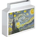 花瓶 ミュージアムアート フラワーベース(Mサイズ・ヨコ)「ゴッホ(星月夜)」/額入り 額装込 風景画 絵画 絵 壁掛け アート リビング 玄関 トイレ インテリア かわいい 壁飾り 癒やし プレゼント ギフト アートパネル ポスター Sサイズ