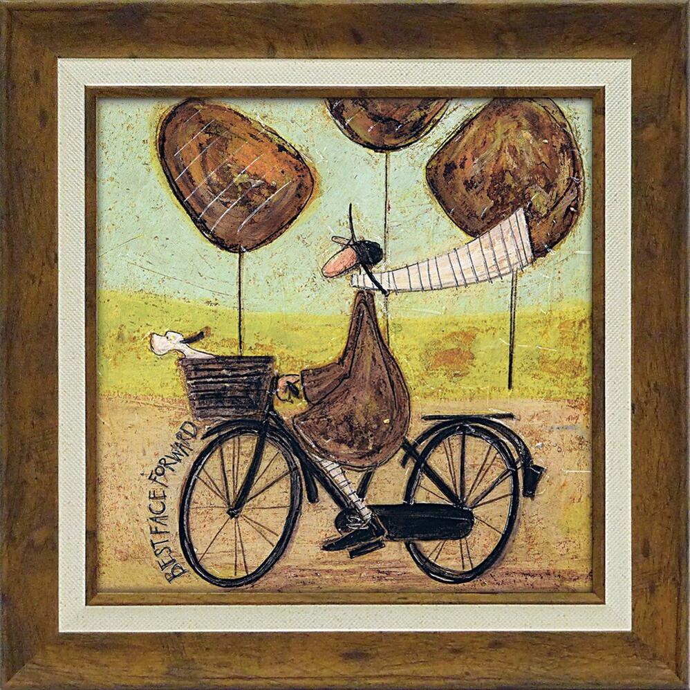 【スーパーSALE10%OFF】絵画 サムトフト「いつも笑顔で」【その他サムトフト作品多数あり】/額入り 額装込 風景画 絵画 アート リビング 玄関 トイレ ...