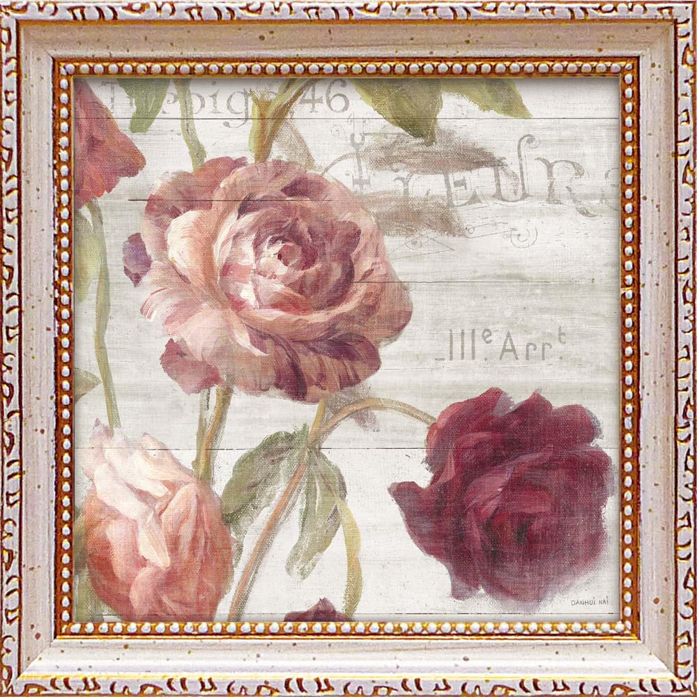 【スーパーSALE10%OFF】絵画 ゆうパケット ミニゲル アートフレーム ダンフイ ナイ「フレンチ ローズ4」/額入り 絵画 アート リビング 玄関 トイレ...