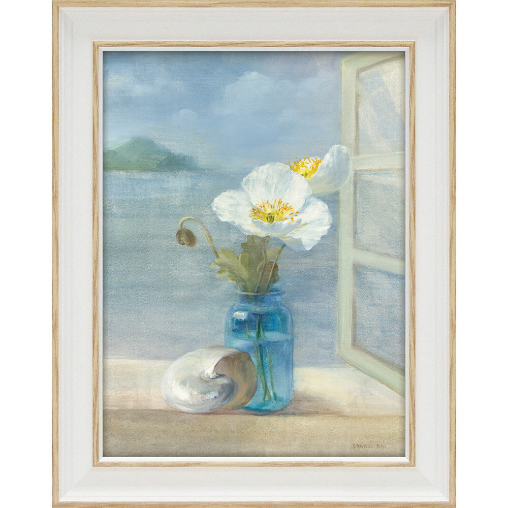 【スーパーSALE10%OFF】絵画 ゆうパケット ミニゲル アートフレーム ダンフイ ナイ「コースタル フローラル2」/額入り 絵画 アート リビング 玄関 ...