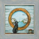 最大100%ポイントバック!限定抽選 絵画 ジョー ラム「ポートホール」/額入り 絵画 アート リビング 玄関 トイレ インテリア かわいい 壁飾り 癒やし プ...