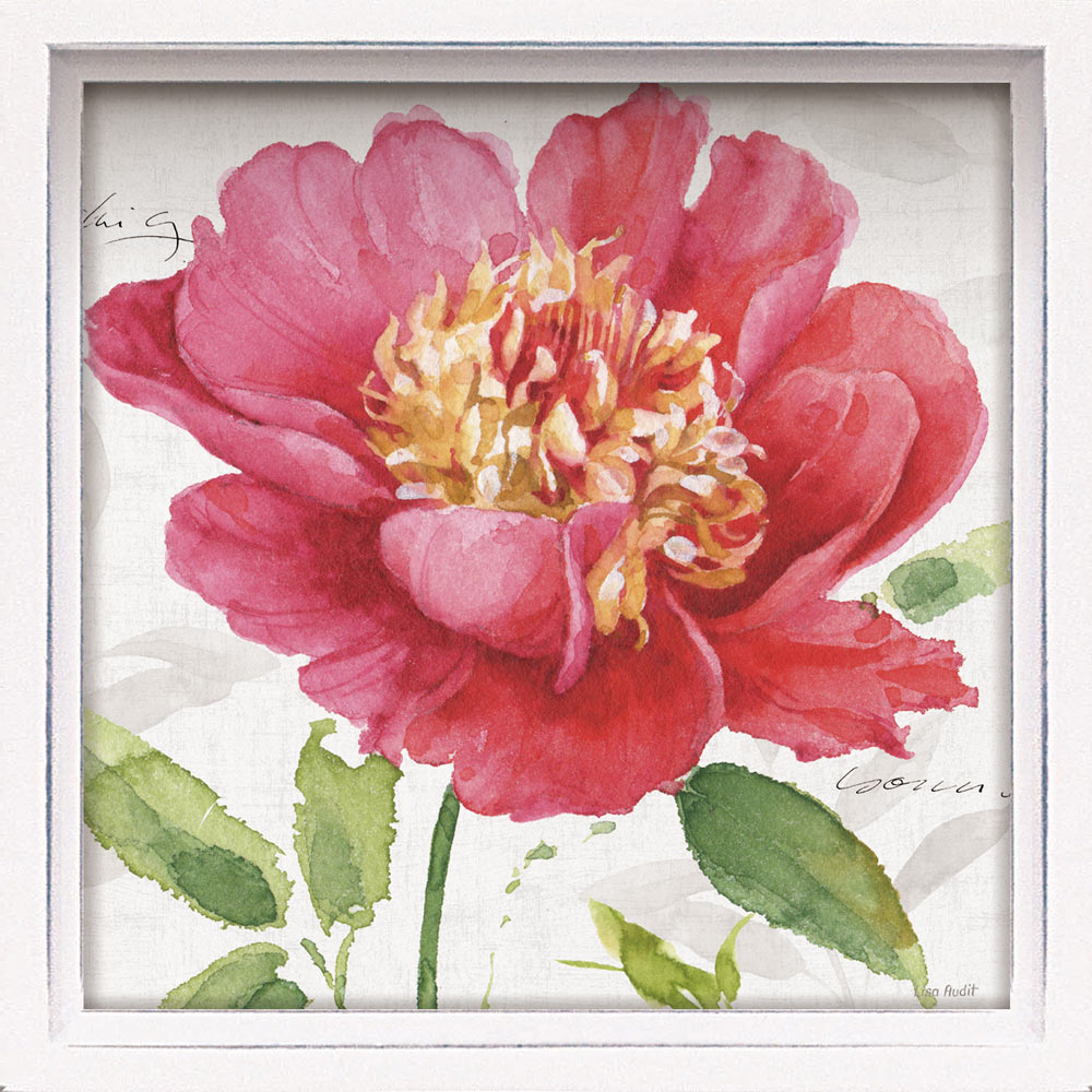 【スーパーSALE10%OFF】絵画 ロハス ミニアートフレーム リサ オーディット「ピンク ガーデン1」/額入り 絵画 アート リビング 玄関 トイレ インテ...