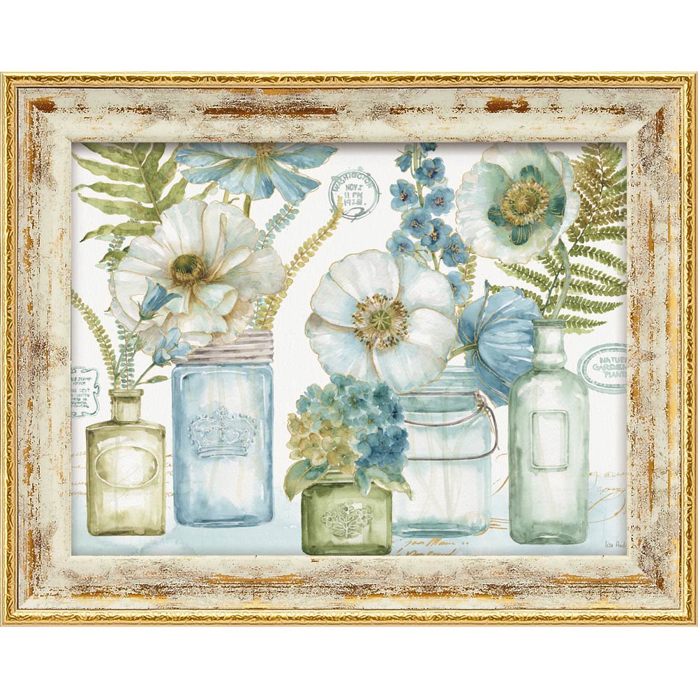 【スーパーSALE10%OFF】絵画 ゆうパケット ミニゲル アートフレーム リサ オーディット「マイ グリーンハウス ブーケ」/額入り 絵画 アート リビング...