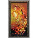 最大100%ポイントバック!限定抽選 絵画 リリー グリーンウッド「コイ オン バイオレット」/インテリア 魚 動物 額入り 油絵 ポスター アート アートパネ...
