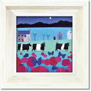 絵画 アリサ ブラック「ブラッタビー アンド ベルティ」 インテリア 額入り 絵画 飾る 牛 かわいい 動物 アート リビング 玄関 トイレ 壁飾り プレゼント...