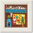 アートフレーム 糸井忠晴 ミニ アート フレーム「メリークリスマス」 ゆうパケット インテリア 卓上 絵画 猫 プレゼント ギフト リビング 玄関 トイレ メッ...