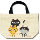 バッグ 糸井忠晴 コットン ランチバッグ「ランチ」 ゆうパケット 弁当袋 猫 イラスト かわいい 手提げ かばん プレゼント ギフト マグネットフック 弁当入れ...