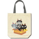 バッグ 糸井忠晴 コットン トートバッグ「箱ねこ」 ゆうパケット 猫 イラスト 手提げ ギフト かばん マチ付 かわいい ねこ プレゼント マグネットフック 内...