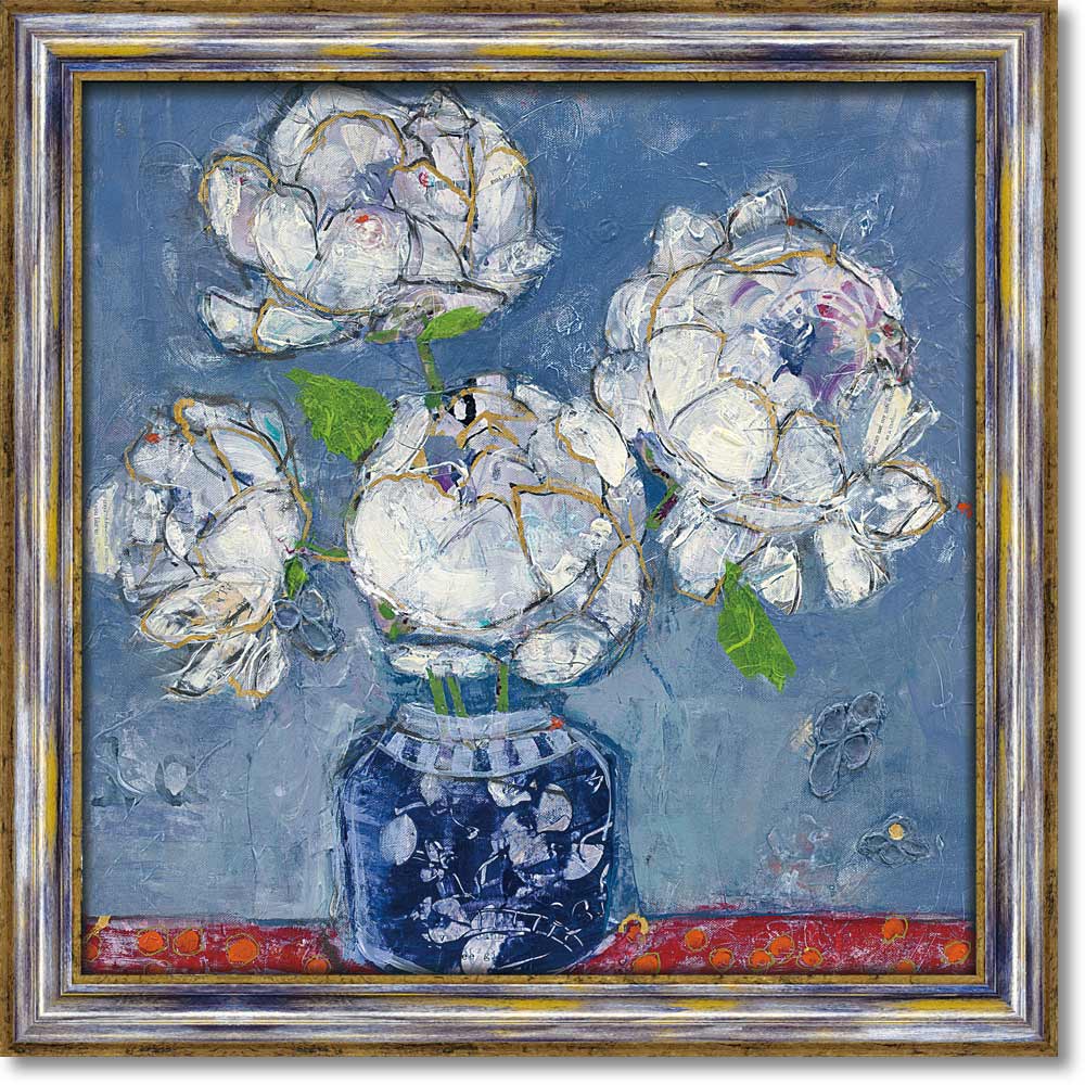 【スーパーSALE10%OFF】絵画 ケリー デイ「ベース オブ ポピー」 インテリア 額入り 額装込 風景画 花 フラワー 飾る アート フレーム リビング ...