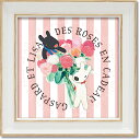 最大100%ポイントバック!限定抽選 絵画 リサとガスパール アートフレーム Sサイズ「バラの花束を」 ゆうパケット インテリア 飾る 額入り プレゼント バラ...