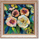 最大100%ポイントバック!限定抽選 絵画 ミニゲル アートフレーム ジャネット ヴェルテンテス「ピオニー ガーデン」 ゆうパケット リビング 玄関 トイレ イ...