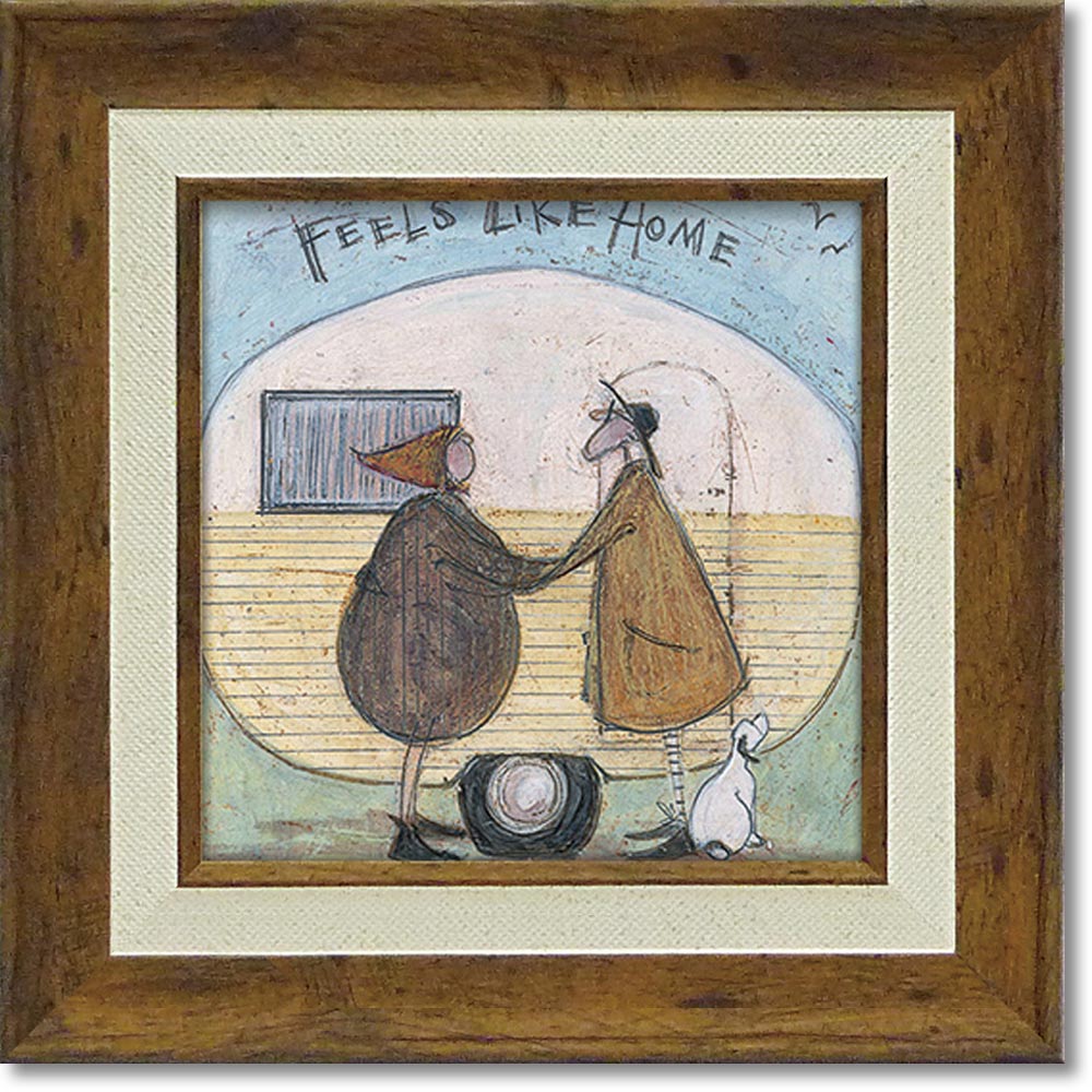 【スーパーSALE10%OFF】絵画 サムトフト「我が家のように」 【その他サムトフト作品多数あり】 ゆうパケット アートフレーム リビング 玄関 トイレ イン...