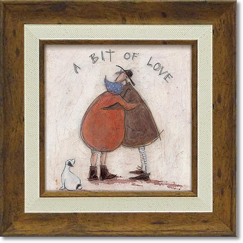 【スーパーSALE10%OFF】絵画 サムトフト「小さな愛」 【その他サムトフト作品多数あり】 アートフレーム リビング 玄関 トイレ インテリア 額付き 額入...