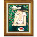 最大100%ポイントバック!限定抽選 絵画 カシニョール「甘い誘惑」 額入り 女性画 人物画 アートフレーム リビング 玄関 部屋に飾る絵 インテリア プレゼン...