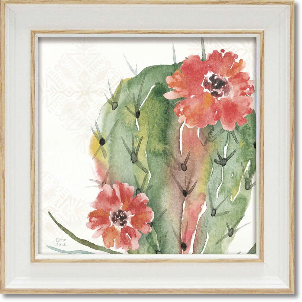 【スーパーSALE10%OFF】絵画 ミニゲル アートフレーム ディーナ ジューン「スウィート サウスウエスト5」 ゆうパケット アートフレーム サボテン リビ...