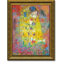 最大100%ポイントバック!限定抽選 絵画 エリック シェスティエール「クリムト キス」 額入り 名画 オマージュ カラフル 明るい アートフレーム リビング ...