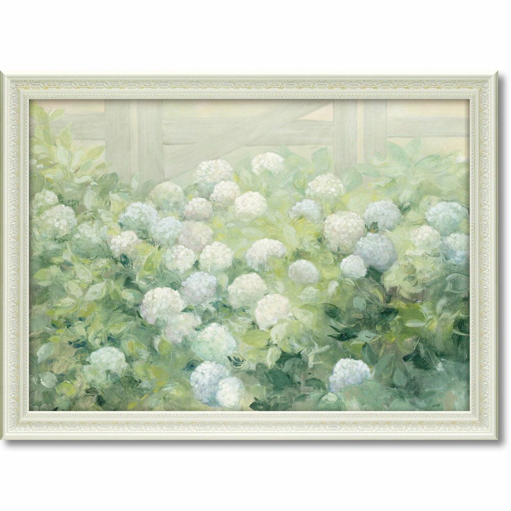 【スーパーSALE10%OFF】絵画 ジュリア プリントン「ハイドランジア レーン」 額入り 静物画 花 インテリア リビング 玄関 部屋に飾る絵 ギフト プレ...