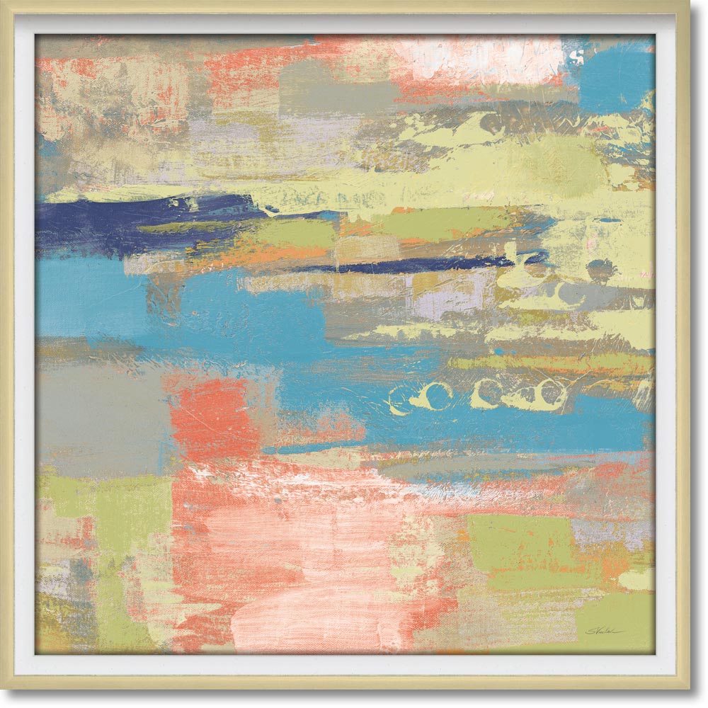 絵画 アブストラクト コレクション シルビア ヴァシレヴァ「アーバン ウォークウェイ1」 抽象画 アート フレーム 店舗 ホテル 額付き インテリア リビング ...