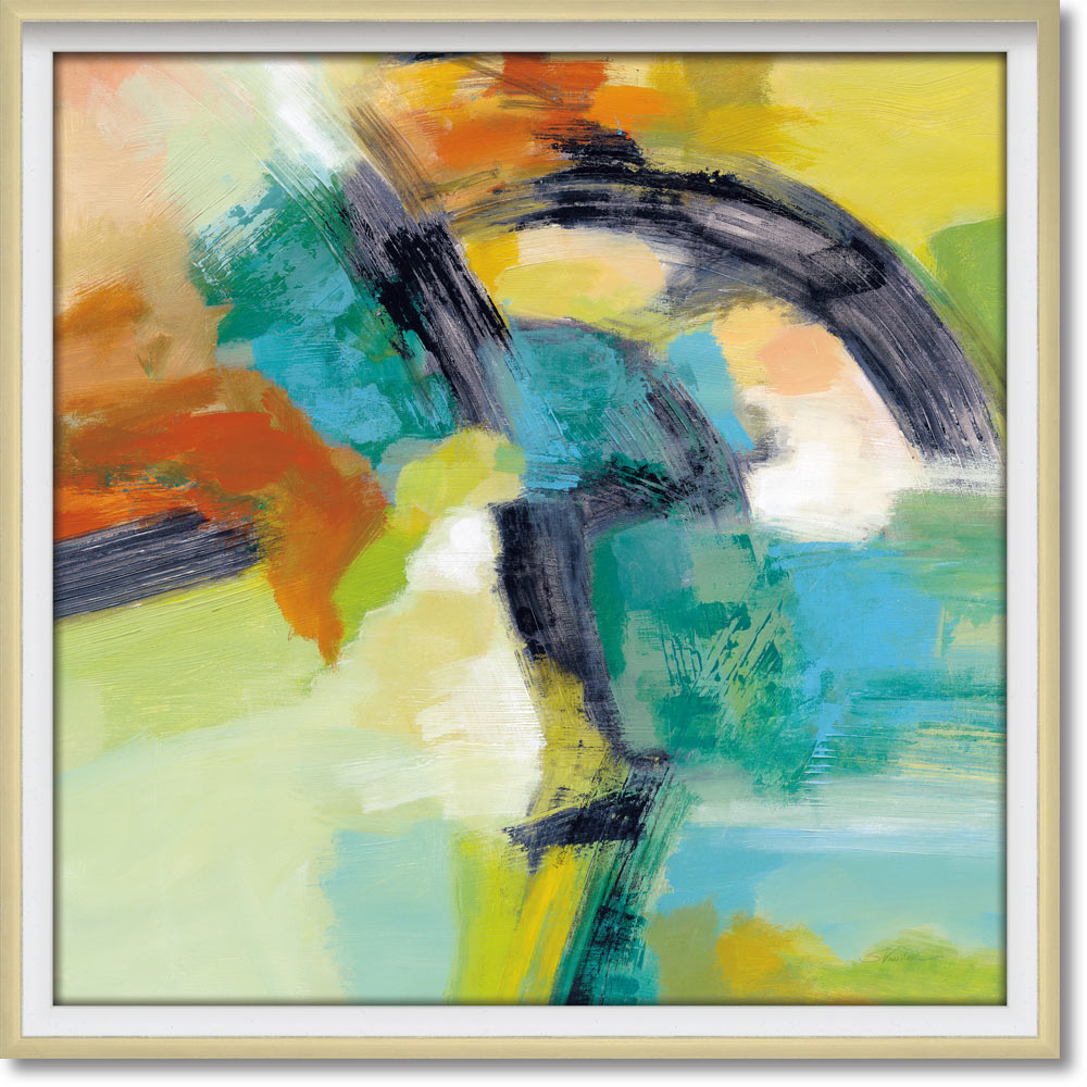絵画 アブストラクト コレクション シルビア ヴァシレヴァ「レインボー オン ザ アスファルト」 抽象画 アート フレーム 店舗 ホテル 額付き インテリア リ...