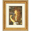 絵画 アルフォンス ミュシャ「ジョブ」 ゆうパケット インテリア リビング 寝室 玄関 に 飾る 額付き 壁飾り ギフト プレゼント アート フレーム付き 額装...