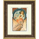 【スーパーSALE10%OFF】絵画 アルフォンス ミュシャ「絵画」 ゆうパケット インテリア リビング 寝室 玄関 に 飾る 額付き 壁飾り ギフト プレゼン...