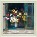 最大100%ポイントバック!限定抽選 絵画 ダンフイ ナイ「オール ブルーム」 額付き リビング に 飾る インテリア アート 壁飾り 額装済 花 フラワー ギ...