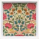最大100%ポイントバック!限定抽選 絵画 ロハス ミニアートフレーム ウィリアム モリス「バラ」 インテリア 額付き 壁飾り 植物 柄 花 フラワー アート ...