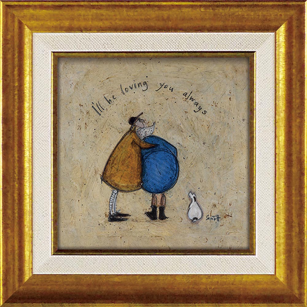 【スーパーSALE10%OFF】絵画 サム トフト「ずっと大好き」 【その他サムトフト作品多数あり】 ゆうパケット インテリア 部屋に飾る 額付き リビング 玄...