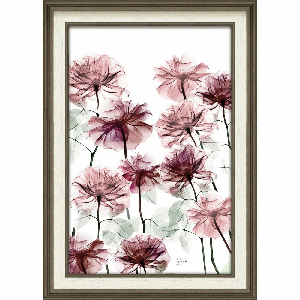 【スーパーSALE10%OFF】絵画 XRAYキャンバスアート「フラワーベッド(Mサイズ)」 レントゲンアート フレーム付き インテリア リビング 玄関 寝室 ...