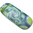 【スーパーSALE10%OFF】眼鏡入れ 名画メガネケース(ゴッホ「星月夜」) メガネ 収納 おしゃれ クロス付 レディース ハードケース 絵画 プレゼント ギ...