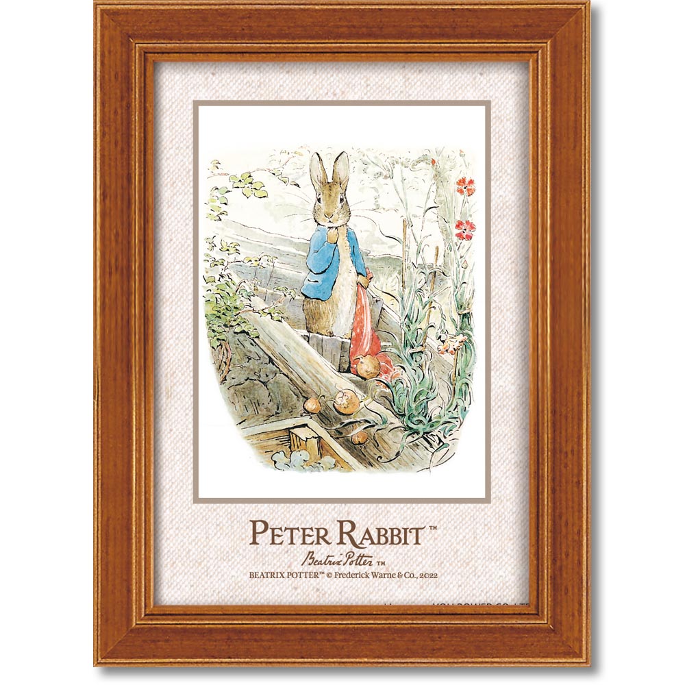【スーパーSALE10%OFF】絵画 ピーターラビット ポストカードアート「ピーターとオニオン」 ゆうパケット うさぎ 絵本 かわいい イラスト インテリア 並...