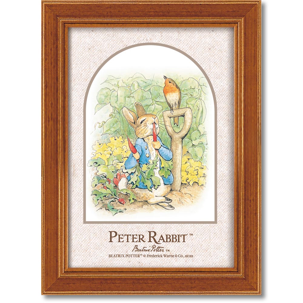 【スーパーSALE10%OFF】絵画 ピーターラビット ポストカードアート「ピーターとラディッシュ」 ゆうパケット うさぎ 絵本 かわいい イラスト インテリア...