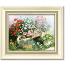 絵画 ピーターモッツ「フラワー パレード」 インテリア アート 額付き 花 リビング 玄関 寝室 壁に飾る フレーム付き フラワー ギフト プレゼント 贈り物 ...