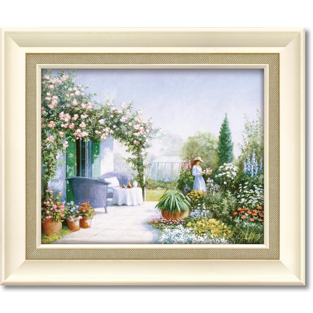 【スーパーSALE10%OFF】絵画 ピーターモッツ「ミッシング ユー」 インテリア アート 額付き 花 風景 リビング 玄関 寝室 壁に飾る フレーム付き フ...