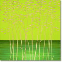 木彫りアート ウッド スカルプチャー アート「フィールド フラワー2(GR+NP)」 手彫り インテリア 花 彫刻 ハンドメイド 木製 ギフト スタイリッシュ ...