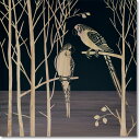 木彫りアート ウッド スカルプチャー アート「パロット オン ザ ツリー(BK+NP)」 手彫り インテリア 鳥 彫刻 ハンドメイド 木製 ギフト スタイリッシ...