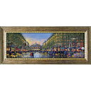 絵画 ギィ デサップ「オペラ通り」 額入り 風景画 壁に飾る 街 の絵 夜景 額付き モダン アート エントランス に飾る インテリア ショップ アートフレーム...