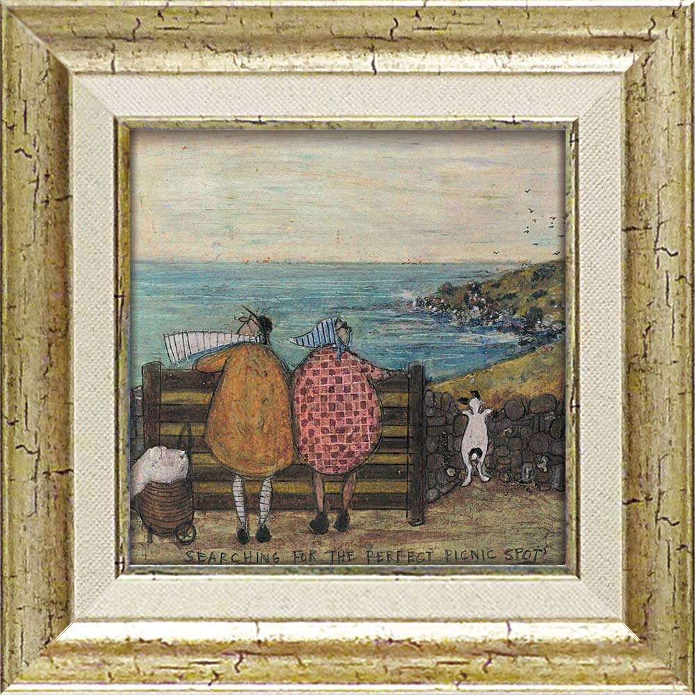 【スーパーSALE10%OFF】絵画 サム トフト「ピクニックの穴場を探そう」 額入り アート インテリア 壁に飾る かわいい 額付き モダン ギフト 御祝 プ...