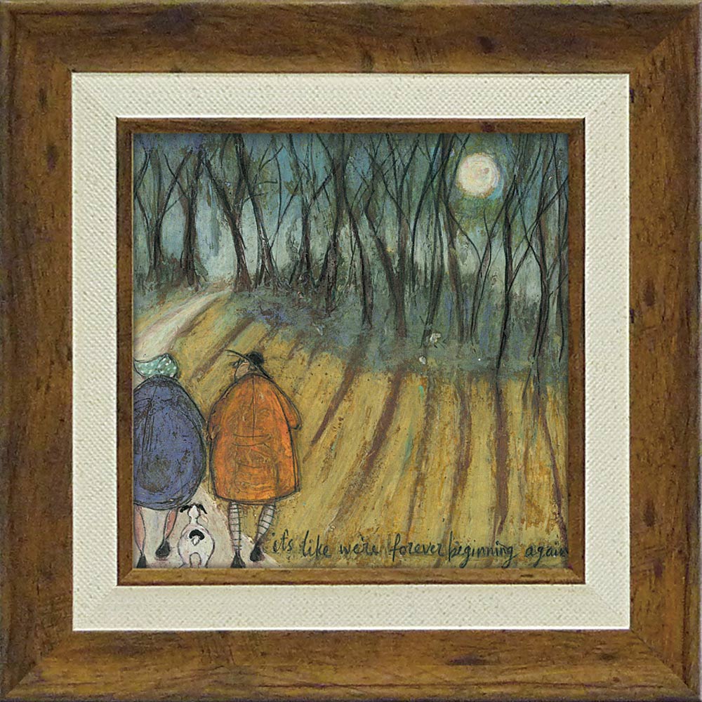 【スーパーSALE10%OFF】絵画 サム トフト「永遠のアイがまた始まるよ」 ゆうパケット 額入り アート インテリア 壁に飾る かわいい 額付き モダン ギ...