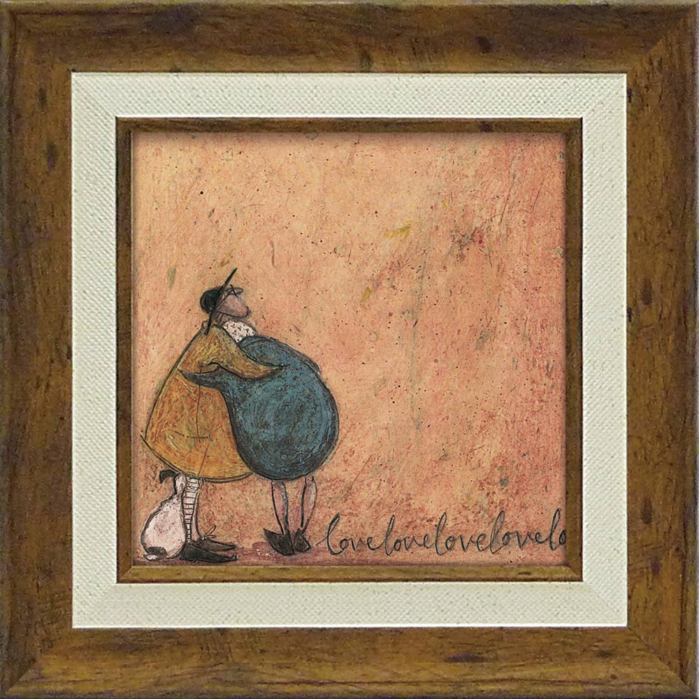 【スーパーSALE10%OFF】絵画 サム トフト「らぶ らぶ らぶ らぶ らぶ」 額入り アート インテリア 壁に飾る かわいい 額付き モダン ギフト 御祝...