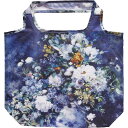 最大100%ポイントバック!限定抽選 バッグ 名画エコバッグ 〜Lサイズ〜 ルノワール「大きな花瓶」 ゆうパケット マチ付 折りたたみ 買い物袋 軽量 ショッピ...