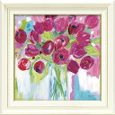 絵画 ファリダ ザマン ジョイフル チューリップ インテリア 壁掛け おしゃれ 絵 花 静物画 リビング に 飾る ギフト プレゼント フラワー アートフレーム...